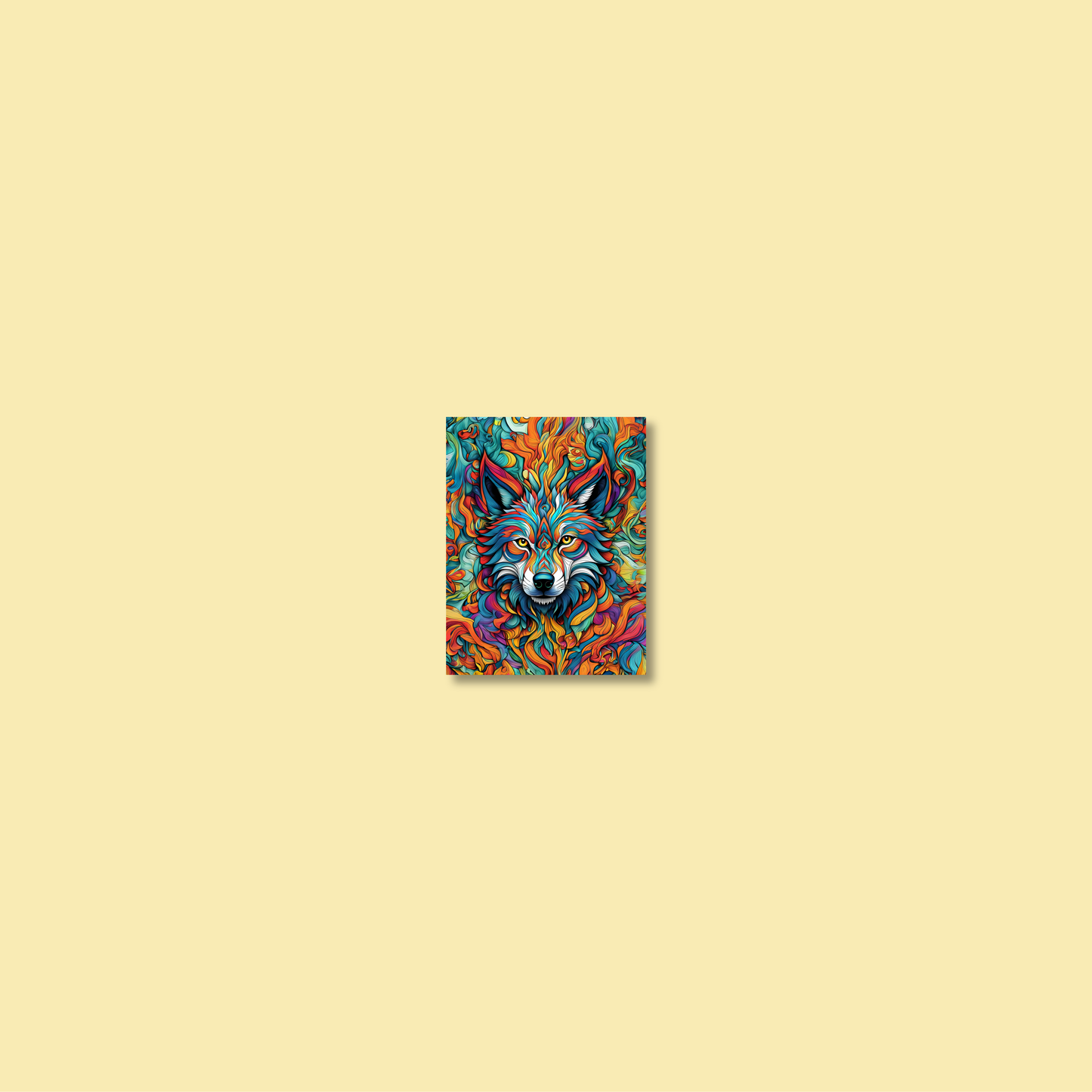 ABSTRACT WOLF **UNFRAMED ART PRINT**