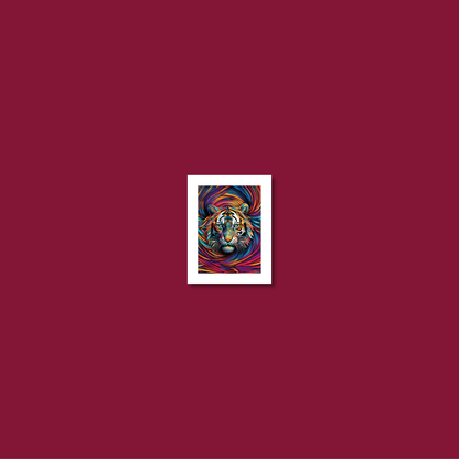 ABSTRACT TIGER **UNFRAMED ART PRINT**
