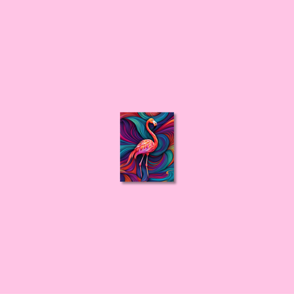 ABSTRACT FLAMINGO **UNFRAMED ART PRINT**