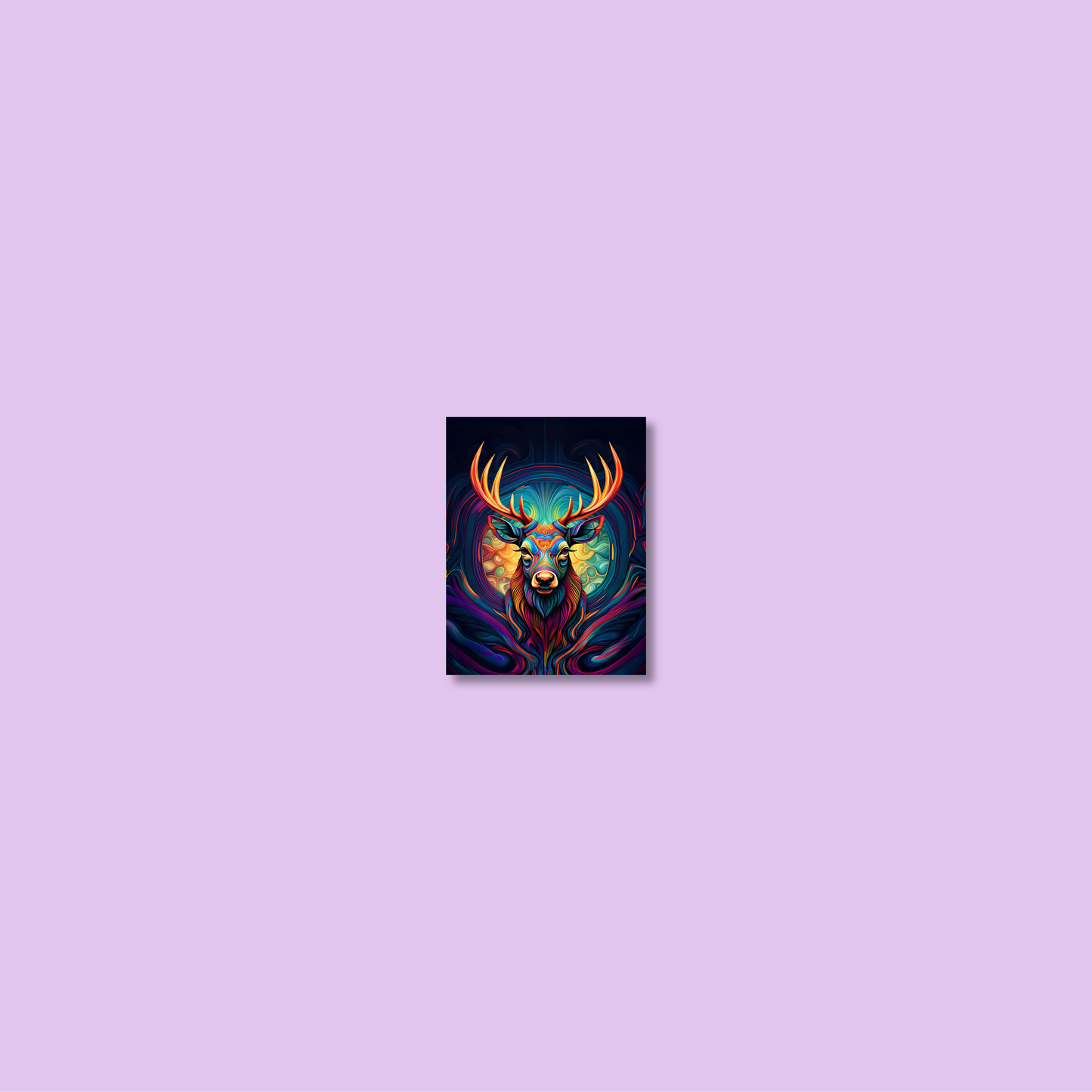 ABSTRACT STAG **UNFRAMED ART PRINT**