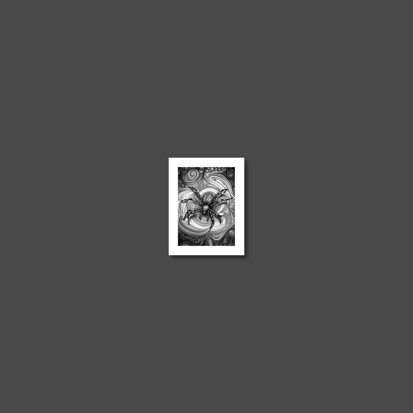 ABSTRACT SPIDER **UNFRAMED ART PRINT**