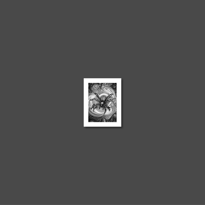 ABSTRACT SPIDER **UNFRAMED ART PRINT**