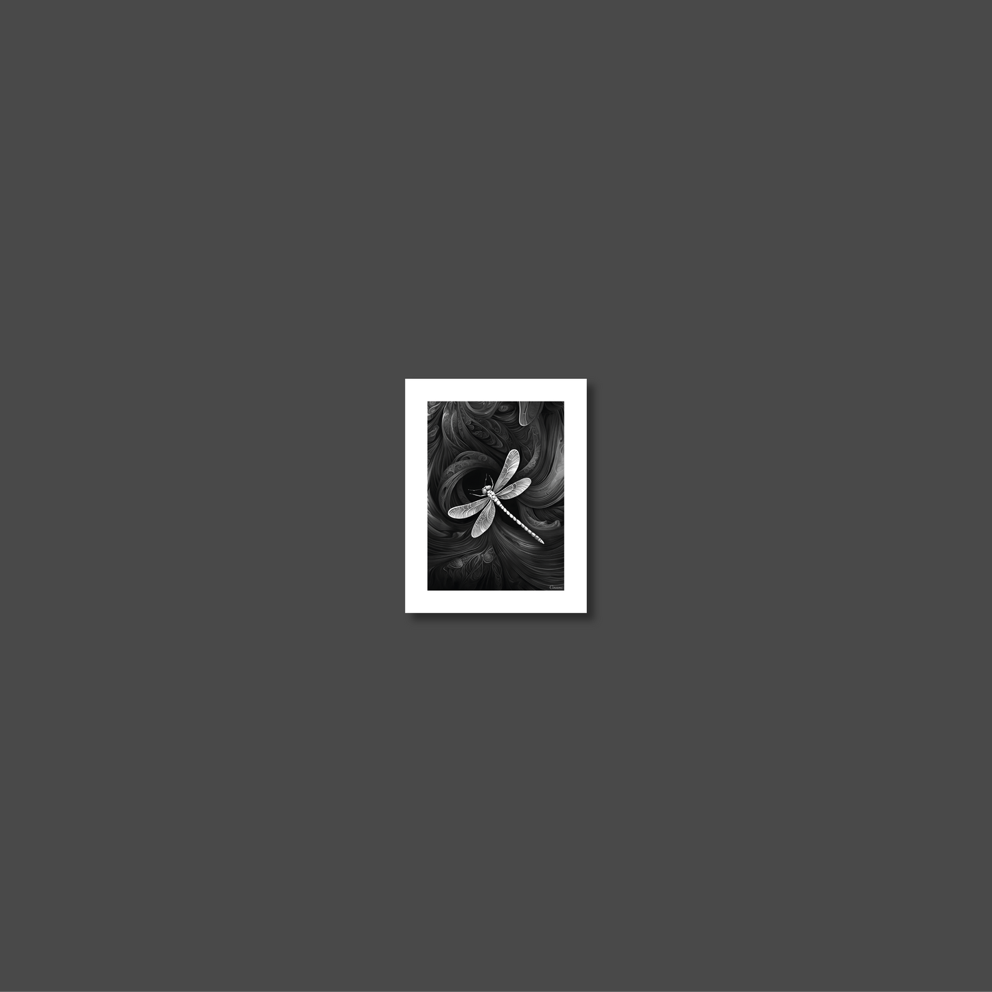 ABSTRACT DRAGONFLY **UNFRAMED ART PRINT**