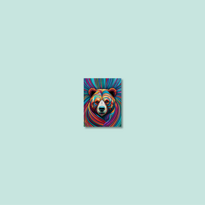 ABSTRACT BEAR **UNFRAMED ART PRINT**