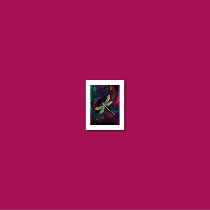 ABSTRACT DRAGONFLY **UNFRAMED ART PRINT**