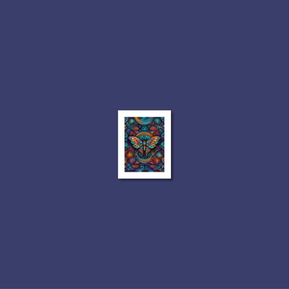 ABSTRACT MOTH **UNFRAMED ART PRINT**