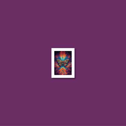 ABSTRACT BUTTERFLY **UNFRAMED ART PRINT**