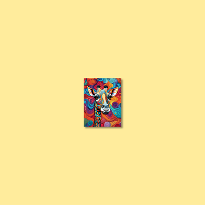 ABSTRACT GIRAFFE **UNFRAMED ART PRINT**