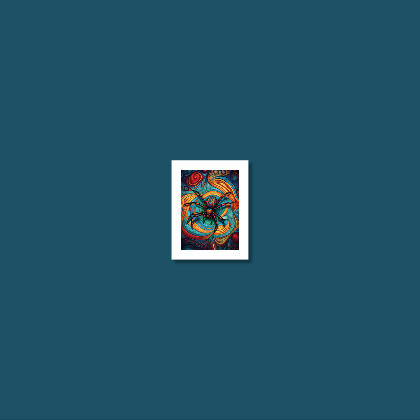 ABSTRACT SPIDER **UNFRAMED ART PRINT**
