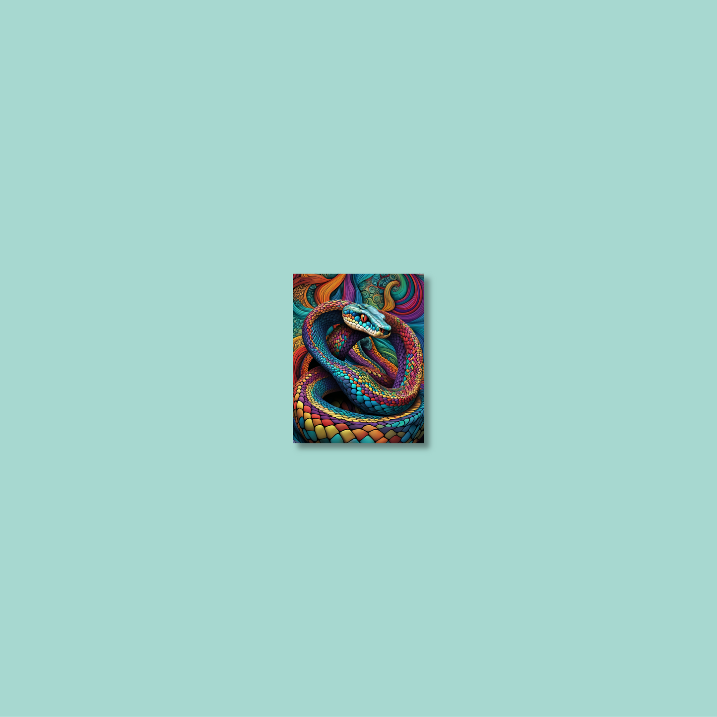 ABSTRACT COBRA **UNFRAMED ART PRINT**