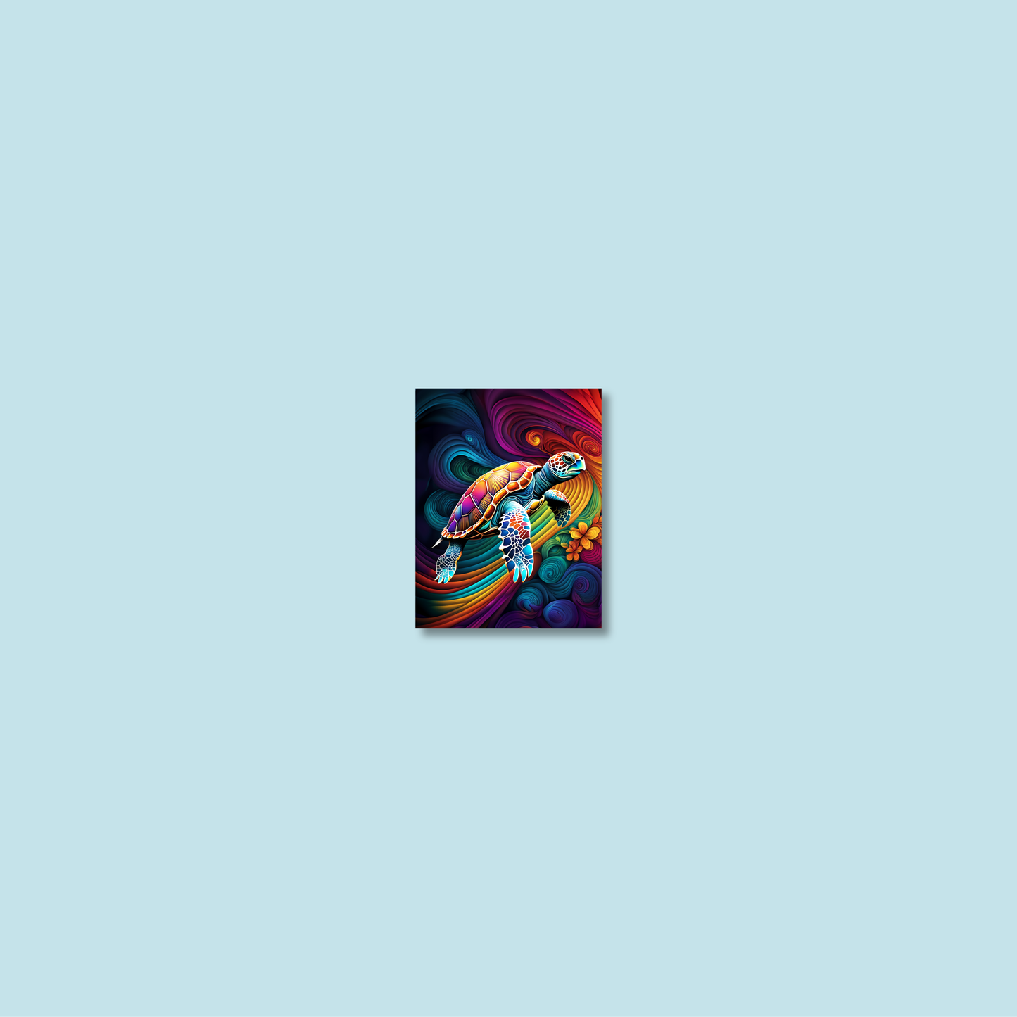 ABSTRACT TURTLE **UNFRAMED ART PRINT**