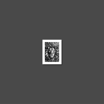 ABSTRACT LION **UNFRAMED ART PRINT**