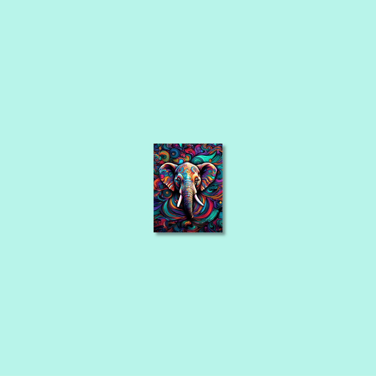 ABSTRACT ELEPHANT **UNFRAMED ART PRINT**