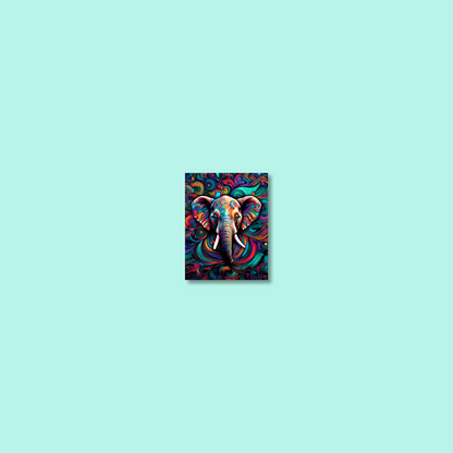 ABSTRACT ELEPHANT **UNFRAMED ART PRINT**