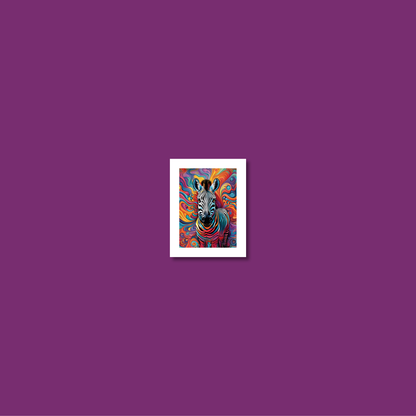 ABSTRACT ZEBRA **UNFRAMED ART PRINT**