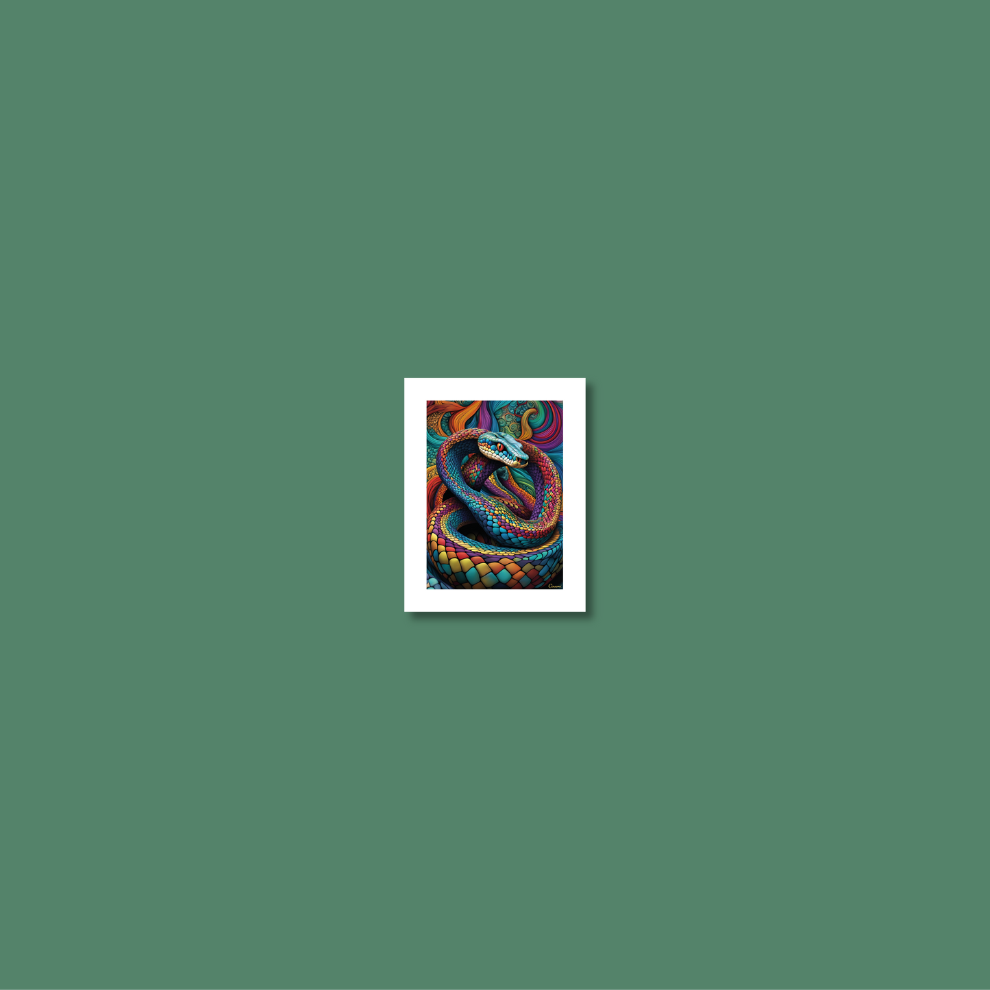 ABSTRACT COBRA **UNFRAMED ART PRINT**