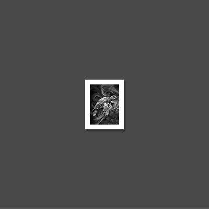 ABSTRACT TURTLE **UNFRAMED ART PRINT**