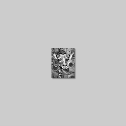 ABSTRACT GIRAFFE **UNFRAMED ART PRINT**