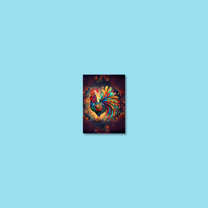 ABSTRACT COCKEREL **UNFRAMED ART PRINT**