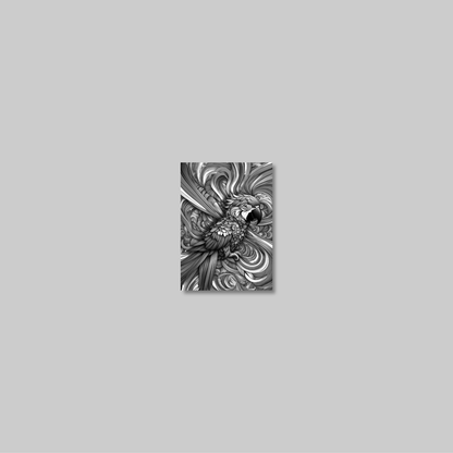 ABSTRACT PARROT **UNFRAMED ART PRINT**