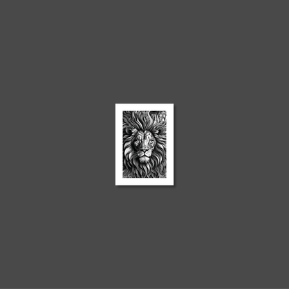 ABSTRACT LION **UNFRAMED ART PRINT**