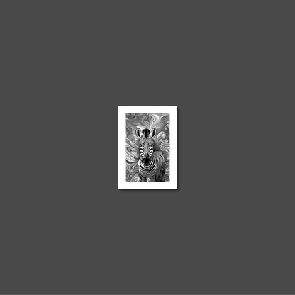ABSTRACT ZEBRA **UNFRAMED ART PRINT**