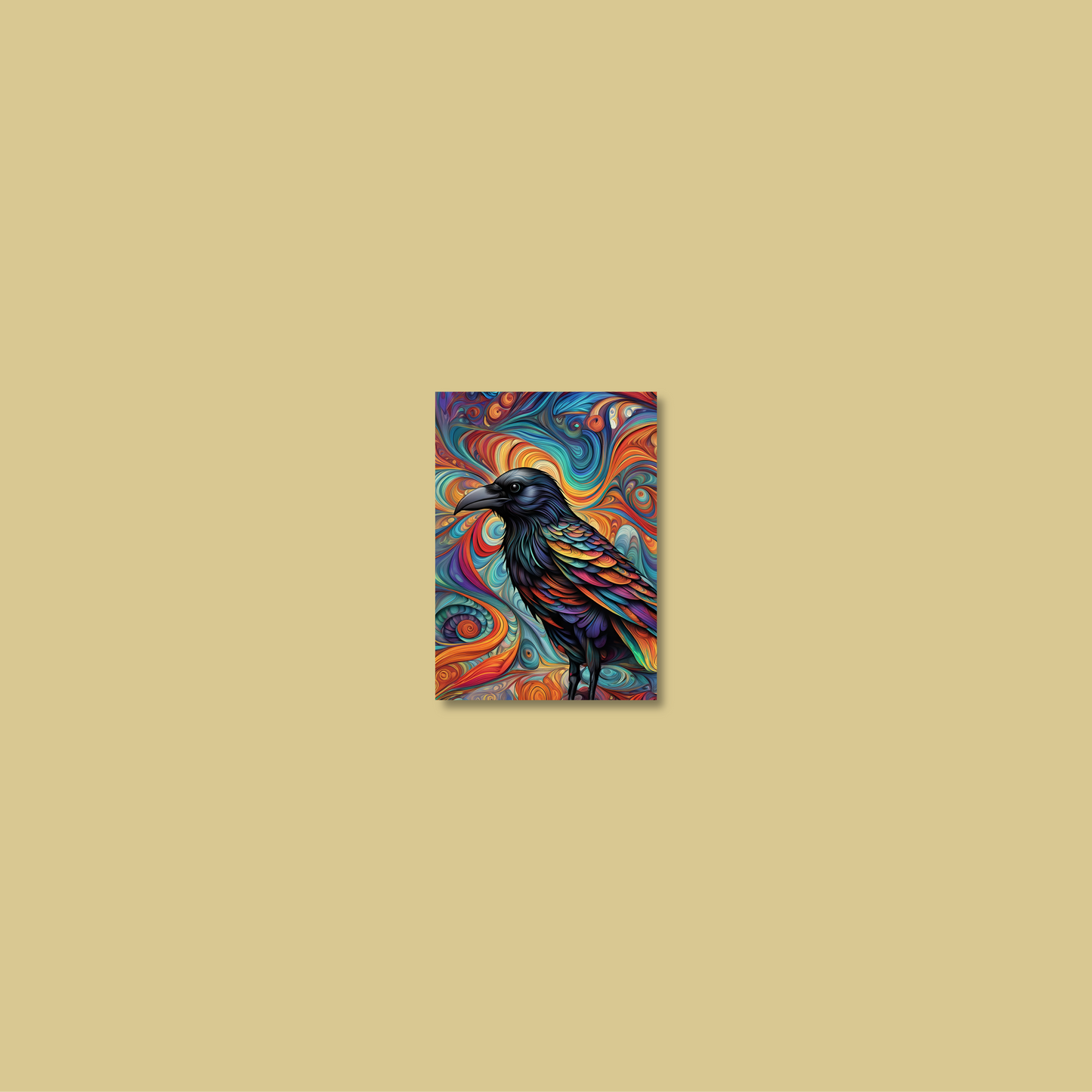 ABSTRACT CROW **UNFRAMED ART PRINT**