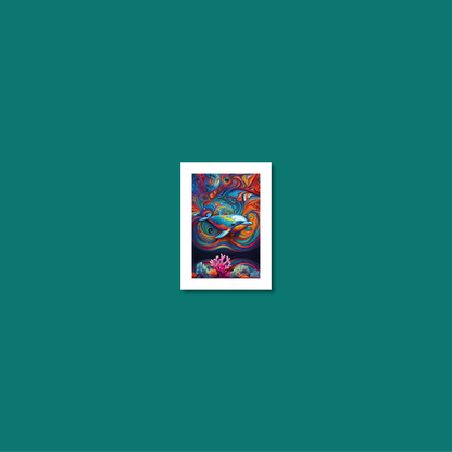 ABSTRACT DOLPHIN **UNFRAMED ART PRINT**