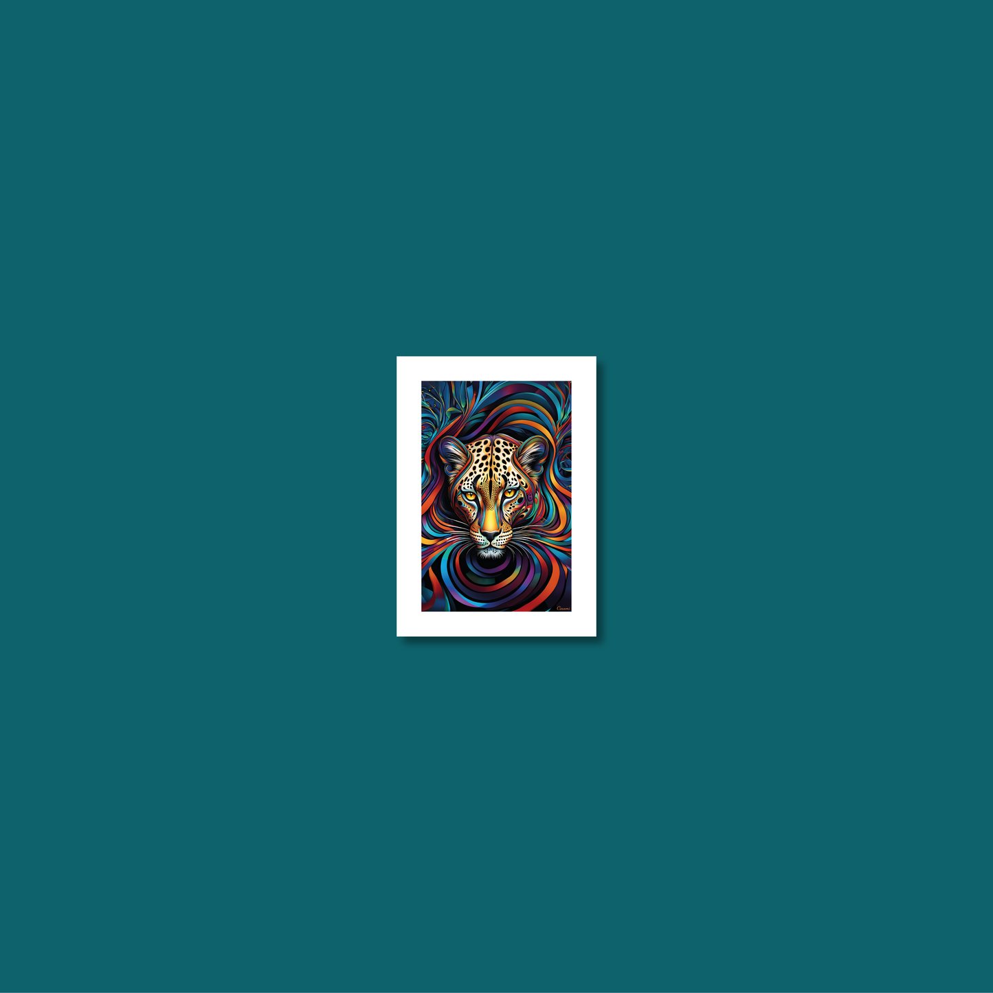 ABSTRACT LEOPARD **UNFRAMED ART PRINT**