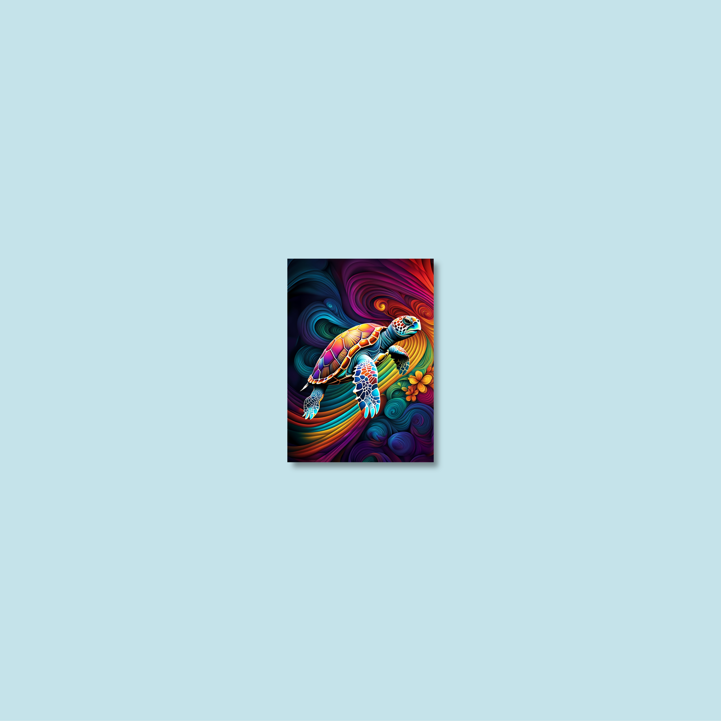 ABSTRACT TURTLE **UNFRAMED ART PRINT**