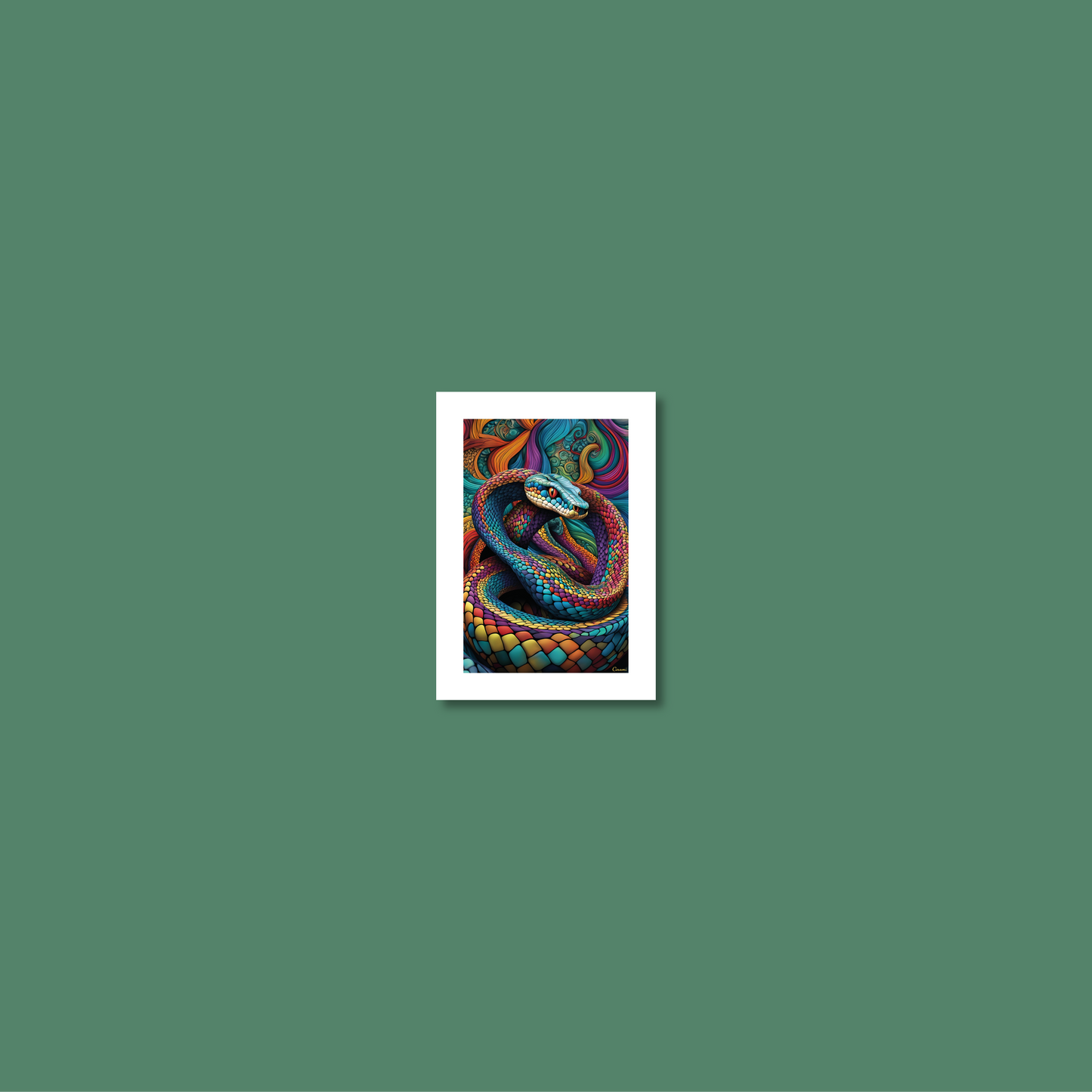 ABSTRACT COBRA **UNFRAMED ART PRINT**