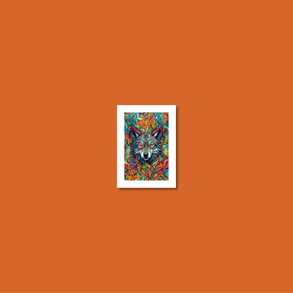 ABSTRACT WOLF **UNFRAMED ART PRINT**