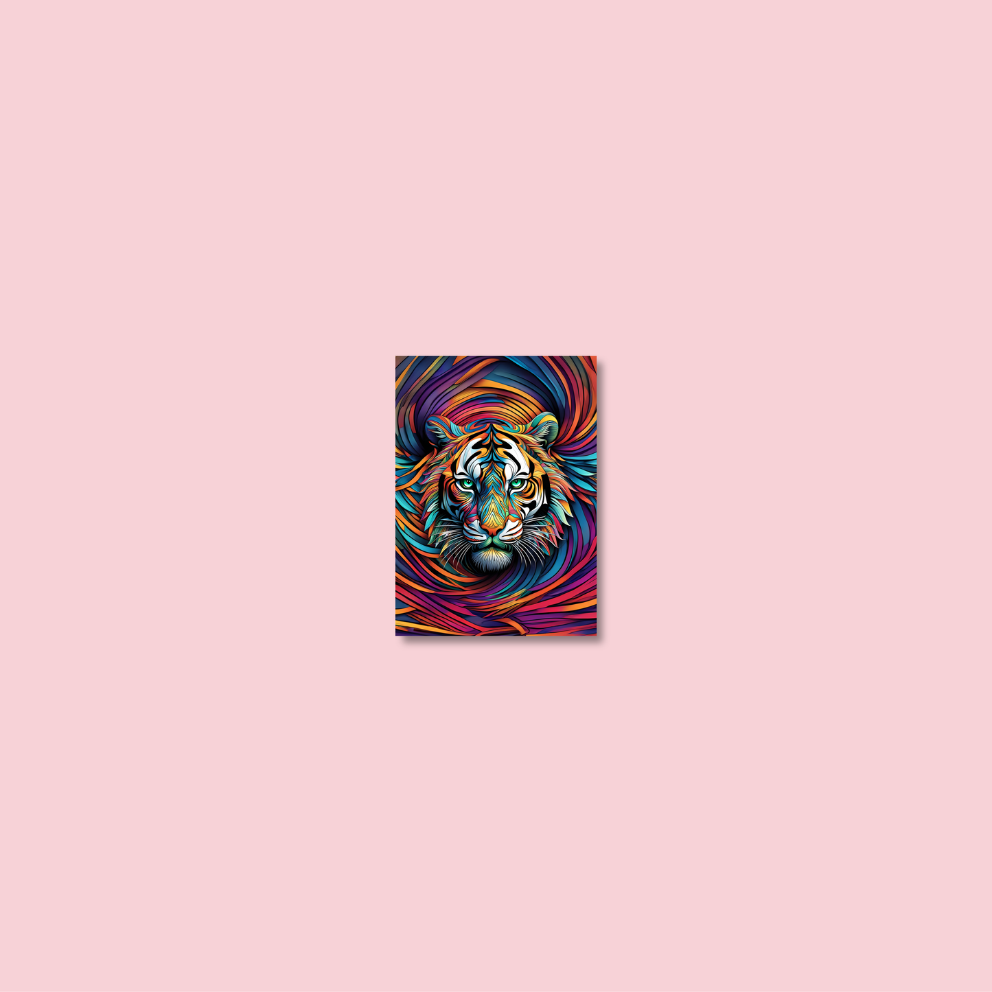 ABSTRACT TIGER **UNFRAMED ART PRINT**