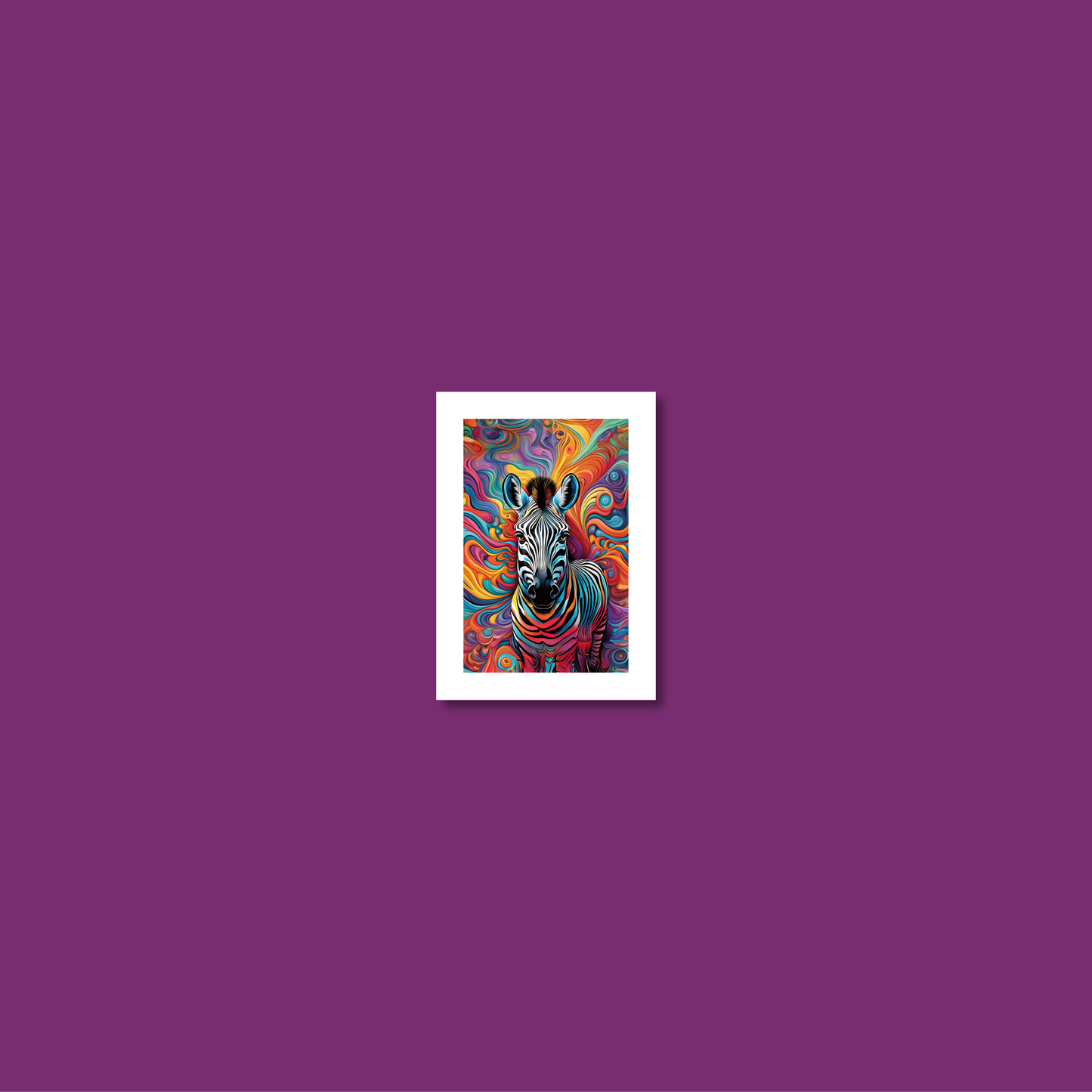 ABSTRACT ZEBRA **UNFRAMED ART PRINT**