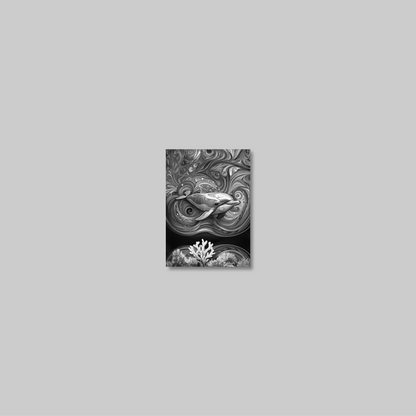 ABSTRACT DOLPHIN **UNFRAMED ART PRINT**