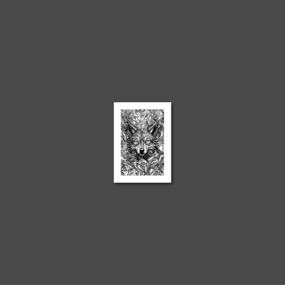 ABSTRACT WOLF **UNFRAMED ART PRINT**