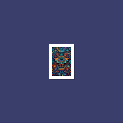 ABSTRACT MOTH **UNFRAMED ART PRINT**