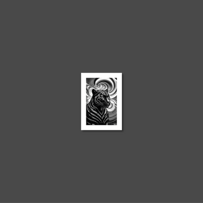 ABSTRACT BLACK PANTHER **UNFRAMED ART PRINT**