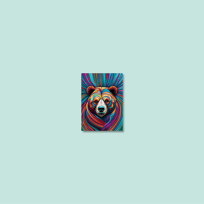 ABSTRACT BEAR **UNFRAMED ART PRINT**