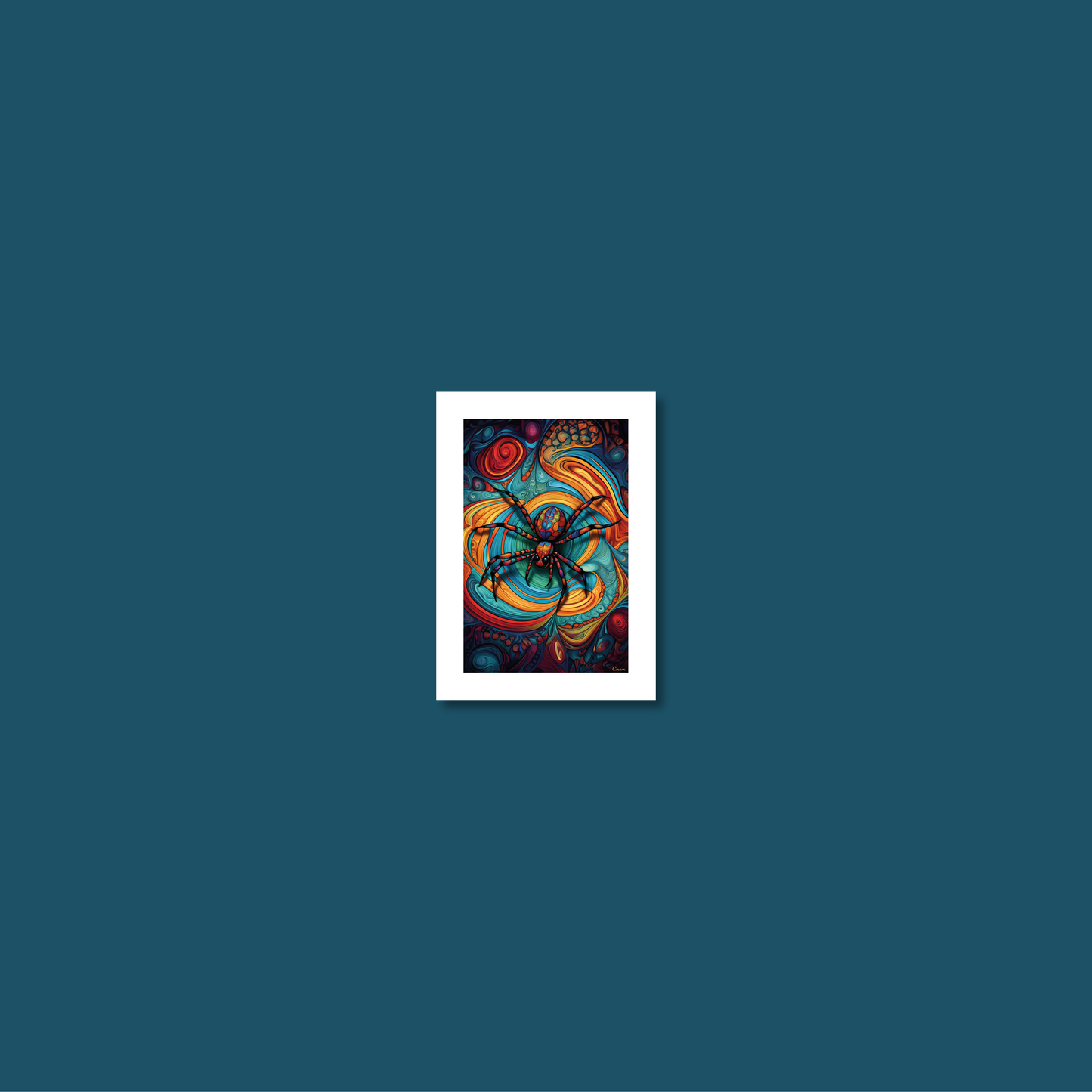 ABSTRACT SPIDER **UNFRAMED ART PRINT**