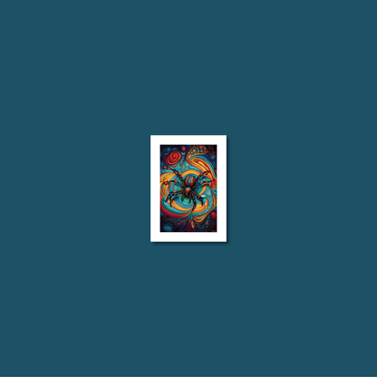 ABSTRACT SPIDER **UNFRAMED ART PRINT**