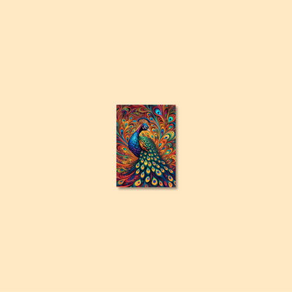 ABSTRACT PEACOCK **UNFRAMED ART PRINT**