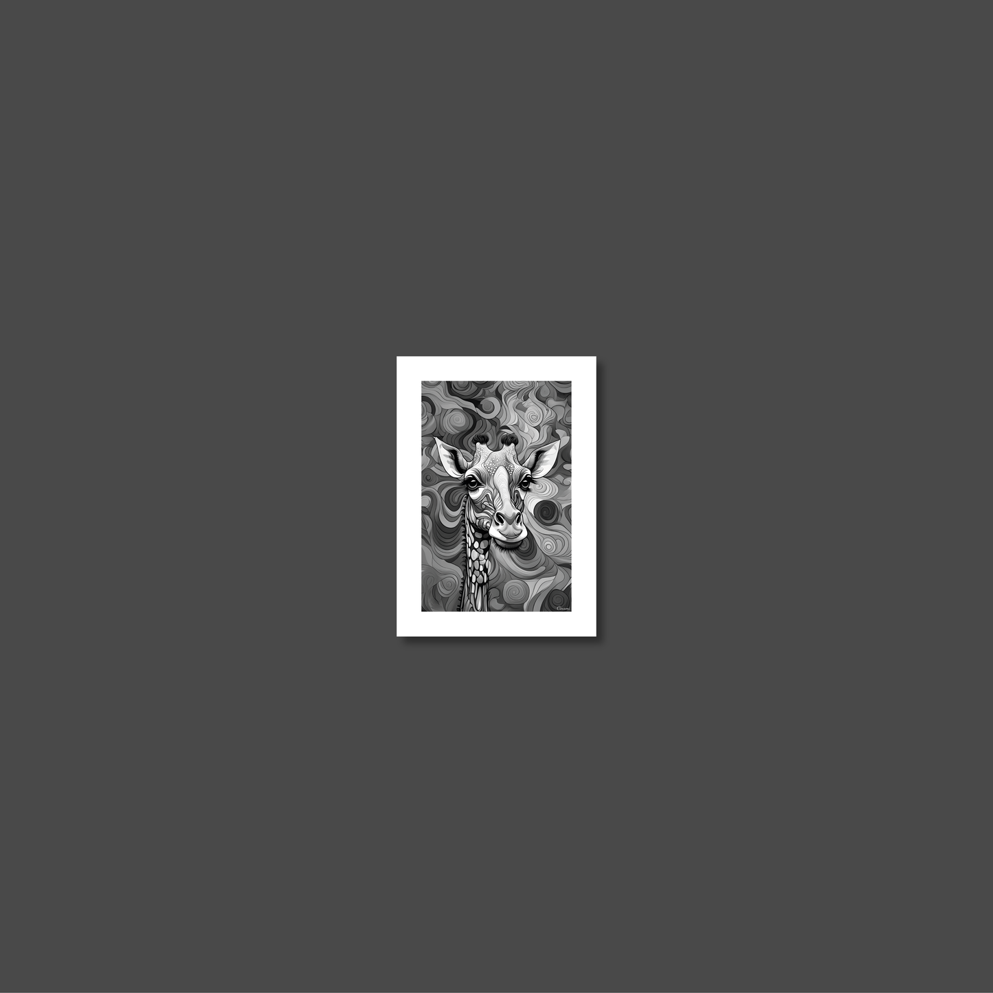 ABSTRACT GIRAFFE **UNFRAMED ART PRINT**