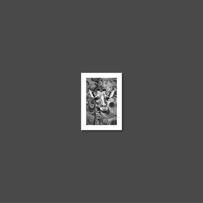 ABSTRACT GIRAFFE **UNFRAMED ART PRINT**