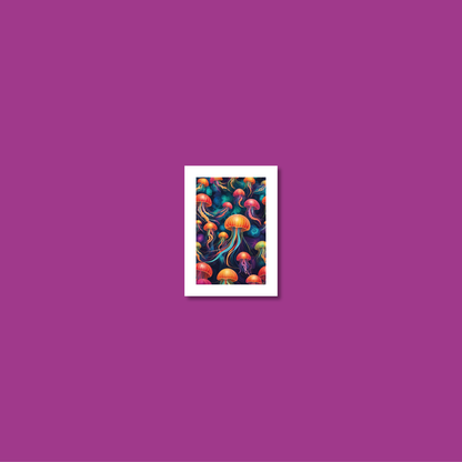 ABSTRACT JELLYFISH **UNFRAMED ART PRINT**
