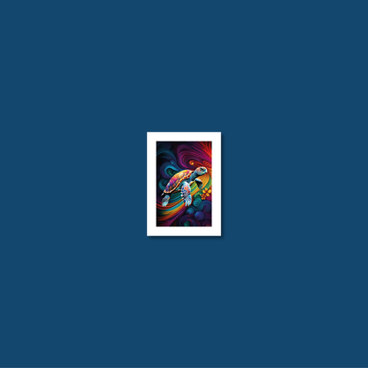ABSTRACT TURTLE **UNFRAMED ART PRINT**