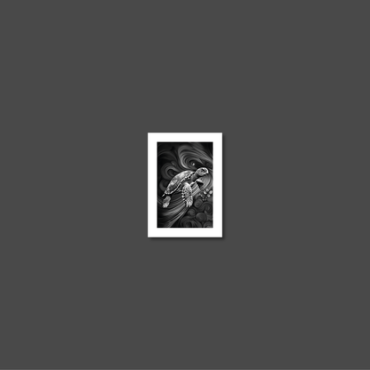 ABSTRACT TURTLE **UNFRAMED ART PRINT**