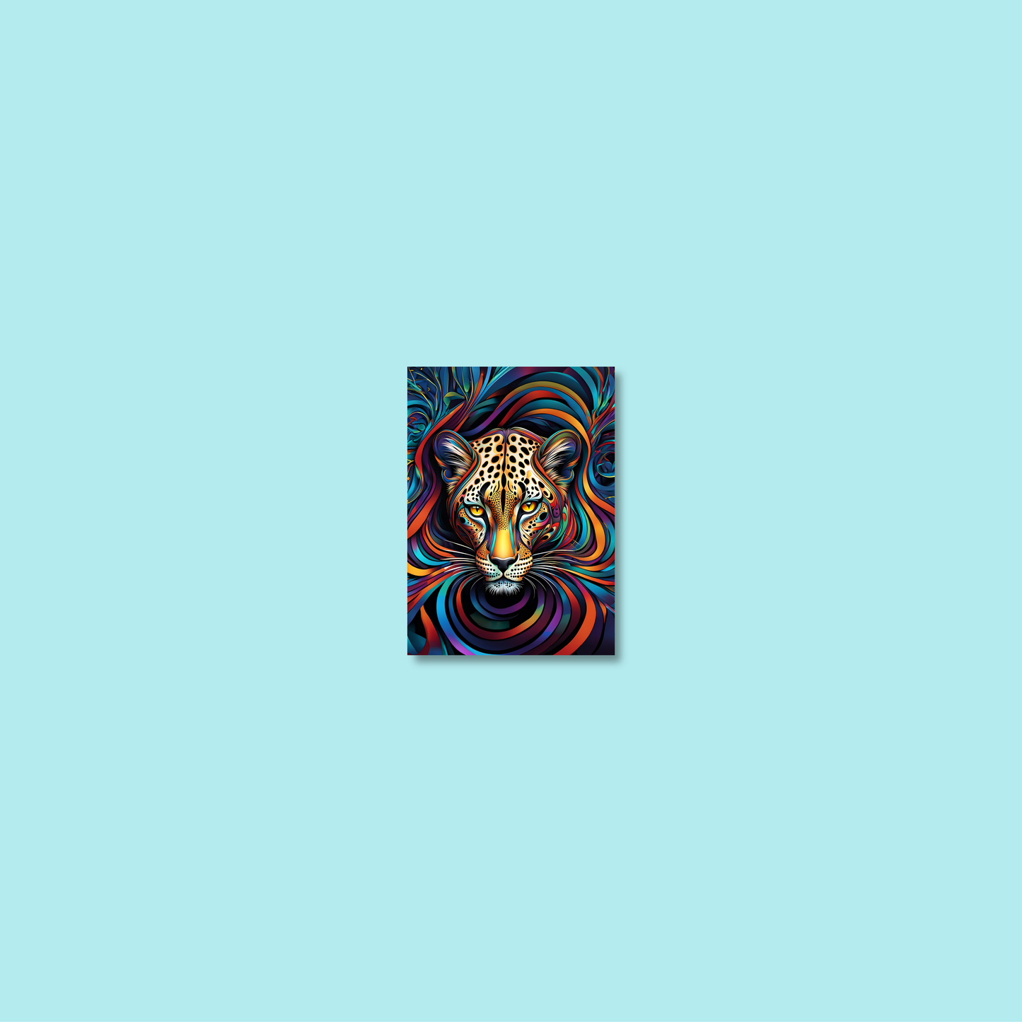 ABSTRACT LEOPARD **UNFRAMED ART PRINT**