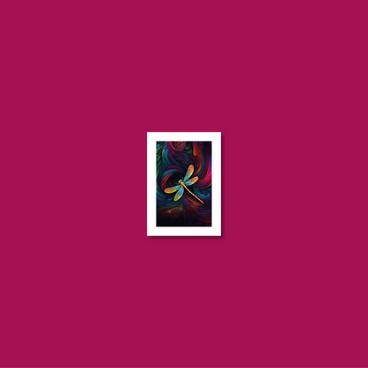 ABSTRACT DRAGONFLY **UNFRAMED ART PRINT**