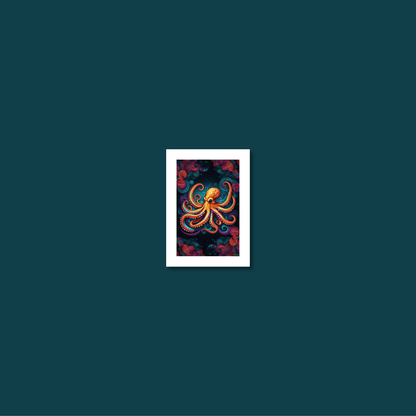 ABSTRACT OCTOPUS **UNFRAMED ART PRINT**